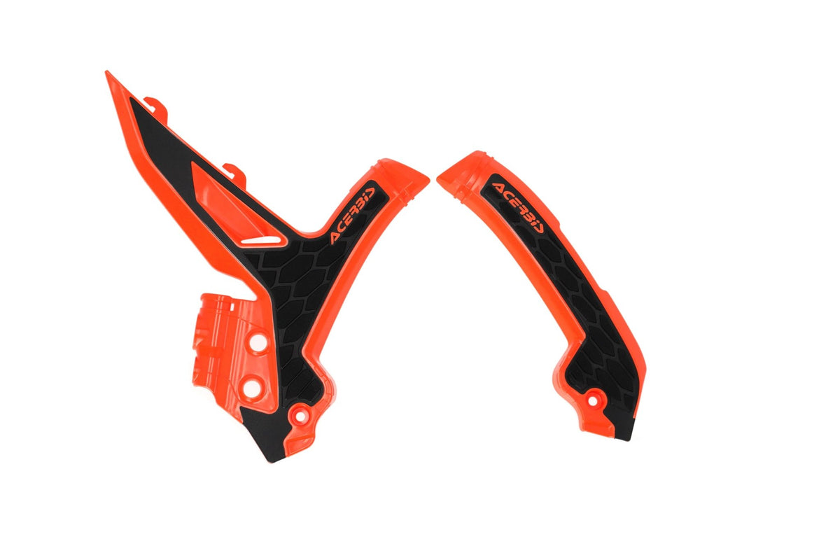 Acerbis X-Grip Protector de cuadro naranja/negro para KTM SX 125/250/300 2023-, SX-F 250/350/450 2023- y EXC/EXC-F 150/250/300/350/450/500 2024- - MxProStoreParts