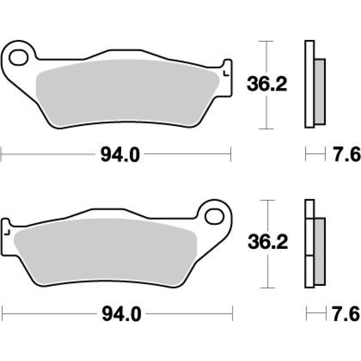 Moto Master Pastillas de freno de metal sinterizado Nitro para KTM, Husqvarna, Gas Gas, TM - MxProStoreParts