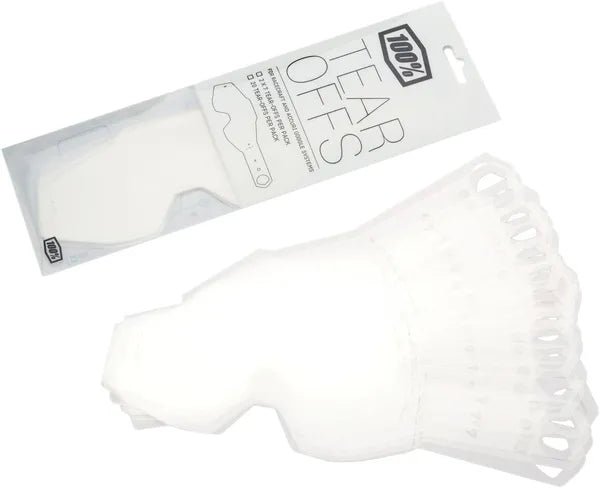100% Racecraft/Accuri/Strata gelamineerde tear-offs – 20 stuks - MxProStoreParts