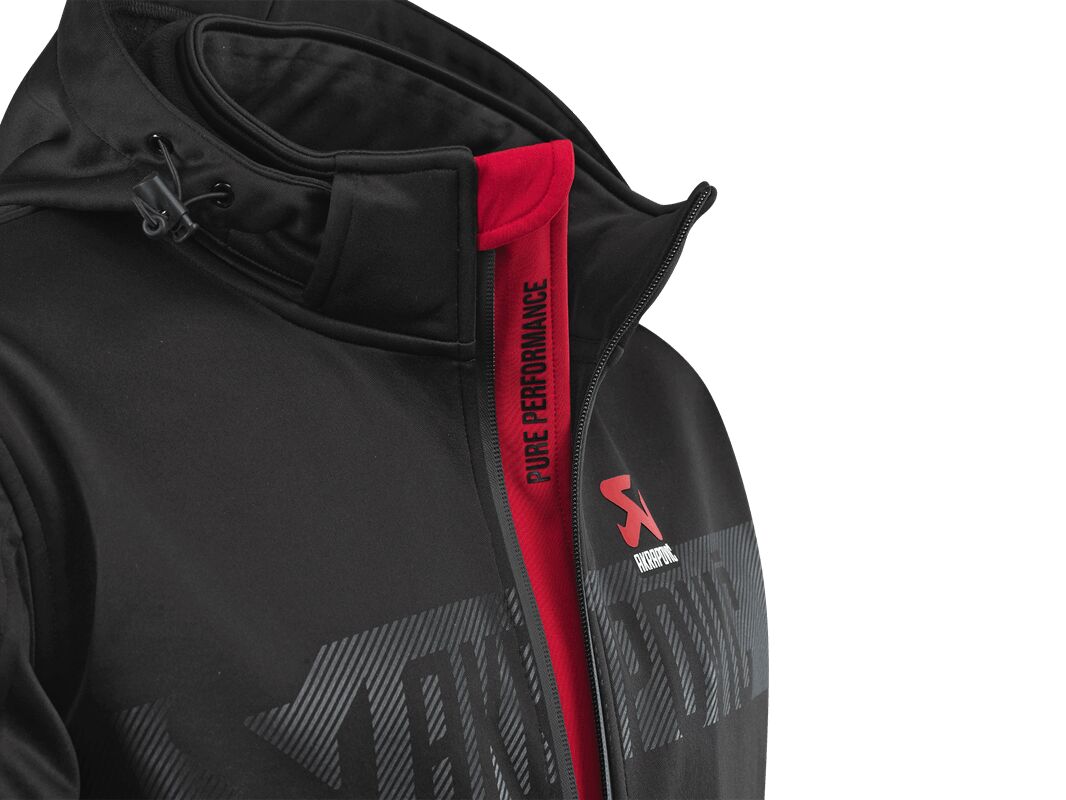 AKRAPOVIC Corpo softshell damesjas zwart/rood, maat M - MxProStoreParts