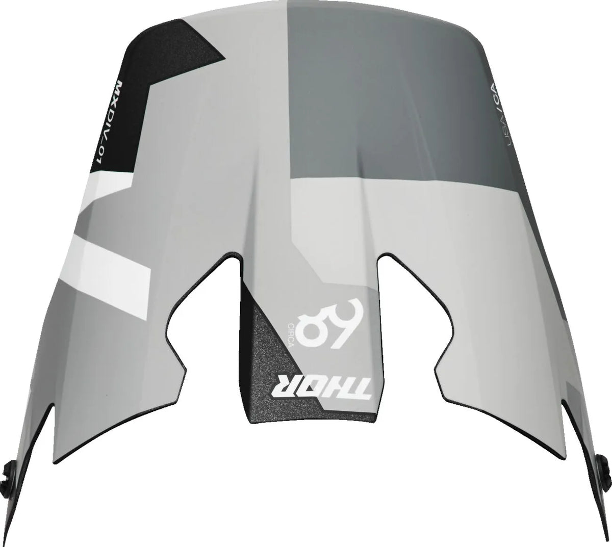 THOR Reflex Sport Carbon valve de casque – Brave Gris/Blanc - MxProStoreParts