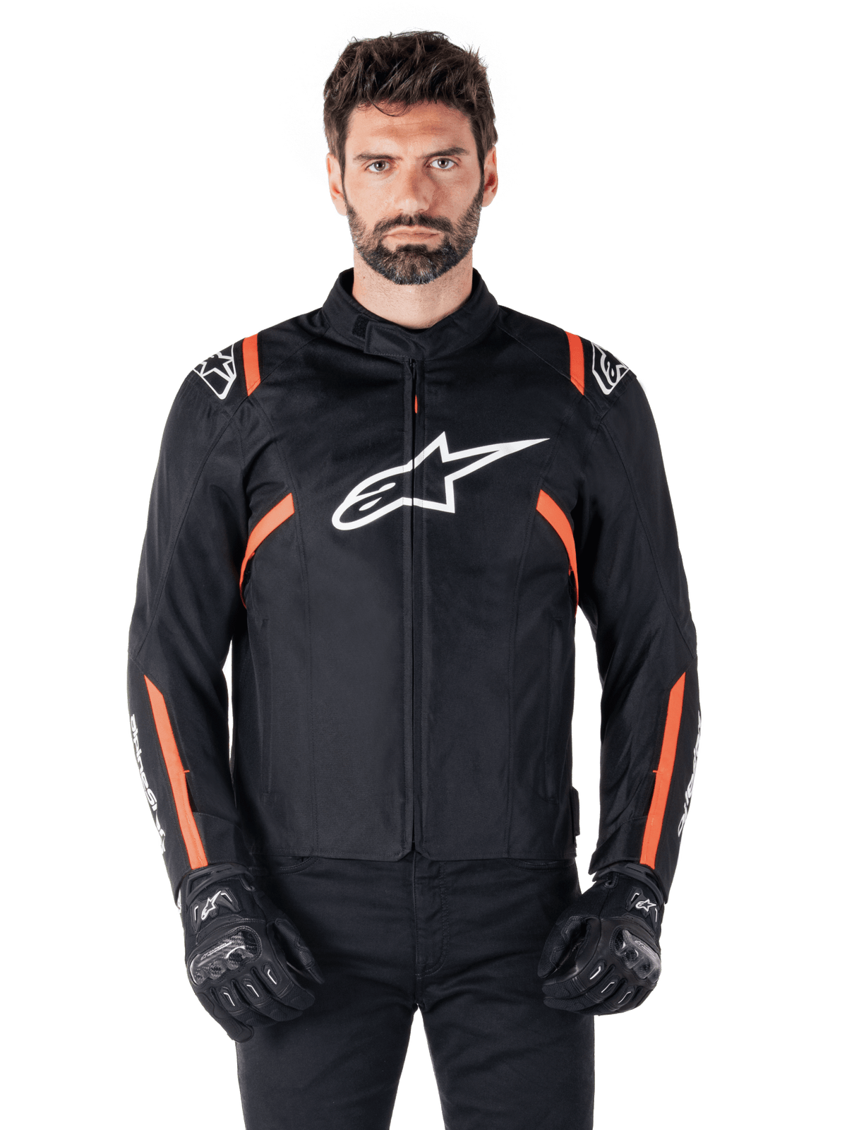 Alpinestars Jacket T-SPS v2 Waterproof Black/White/Red Fluo - MxProStoreParts