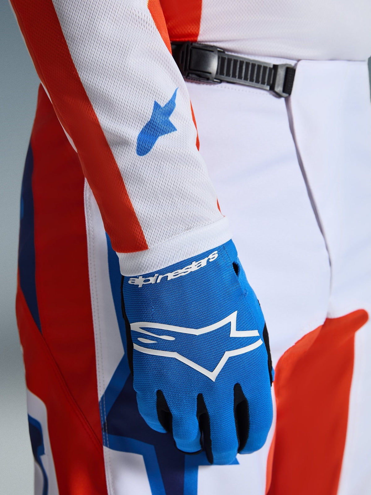 Alpinestars Fluid Grid Ergonomic Motocross Pants Orange UCLA Blue - MxProStoreParts