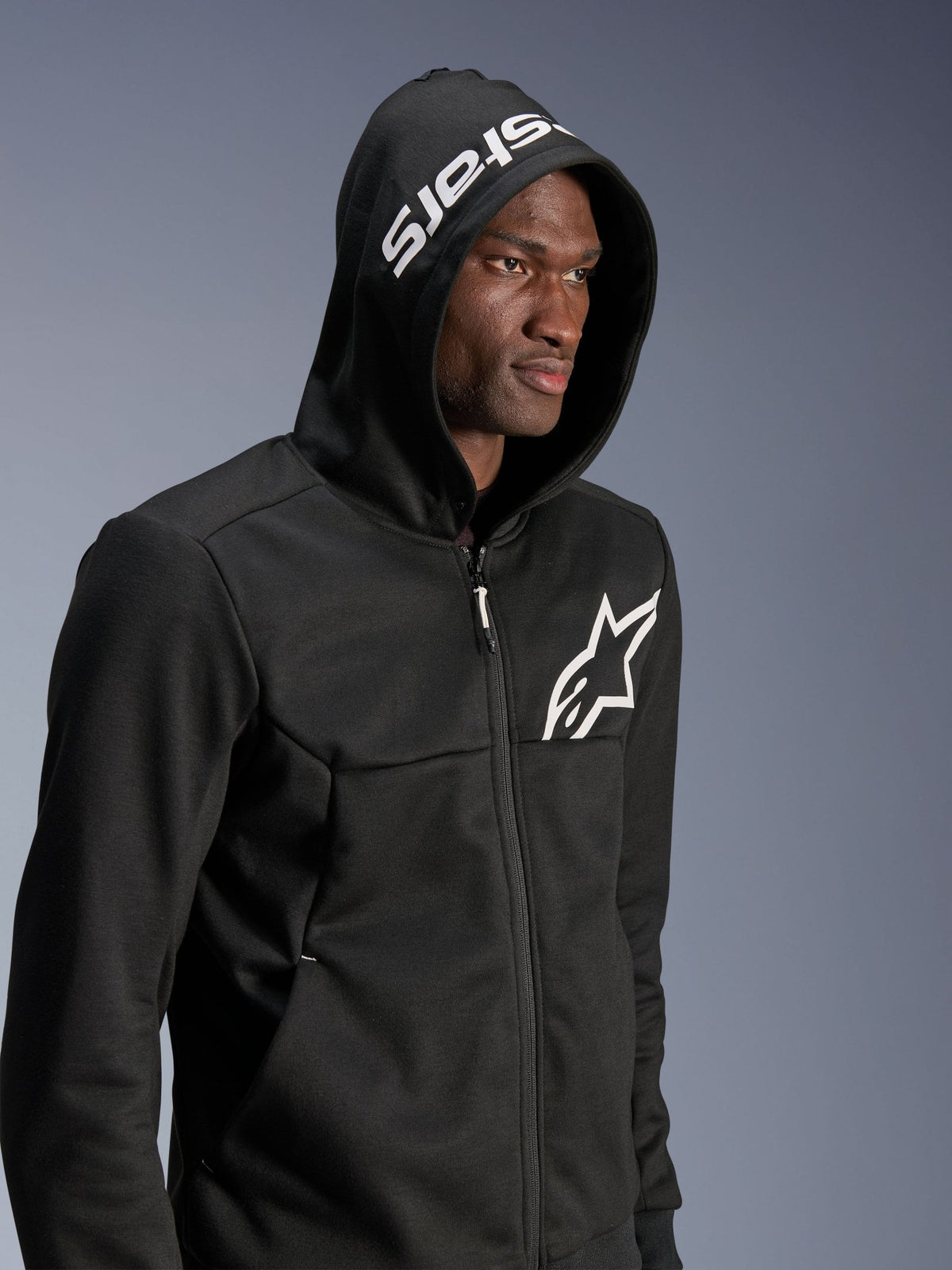 Alpinestars Hoodie Chrome v2 Black/White - MxProStoreParts