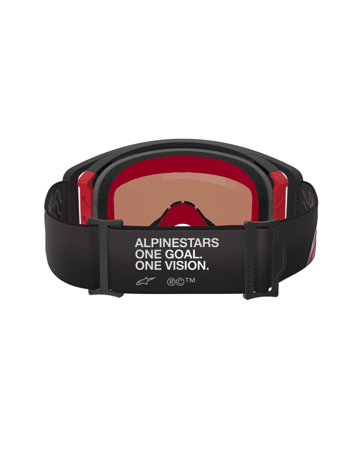 Alpinestars Supertech Corp Gafas de Seguridad Plata Espejo Negro Rojo - MxProStoreParts