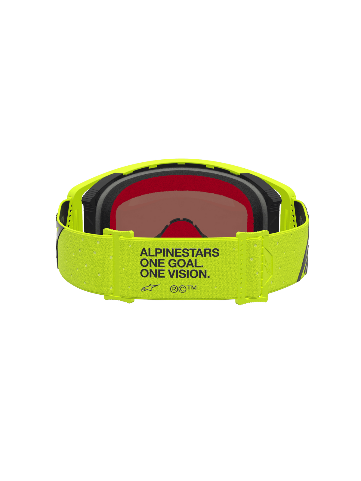 Alpinestars Supertech Vesta Lunettes de sécurité Taille unique Jaune Fluo Noir Miroir Rouge - MxProStoreParts