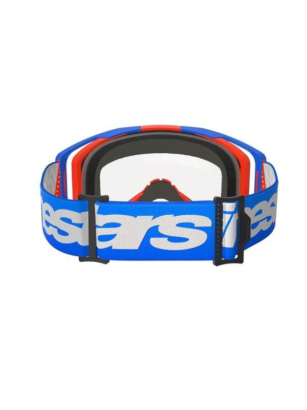 Alpinestars Vision 8 Gafas de motocross Azul/Naranja con lente transparente - MxProStoreParts