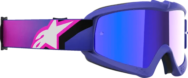 Alpinestars Vision Corp Motocross Goggles Pink - Blue Mirrored Lens (2026 Collection) (Kids) - MxProStoreParts