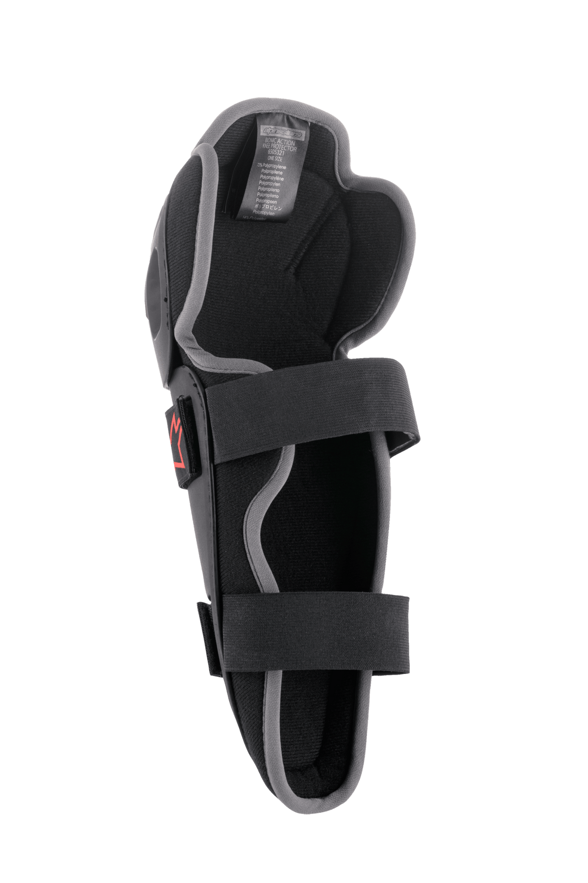 Alpinestars Bionic Action Ergonomic Lightweight Black and Red Knee Protector - MxProStoreParts