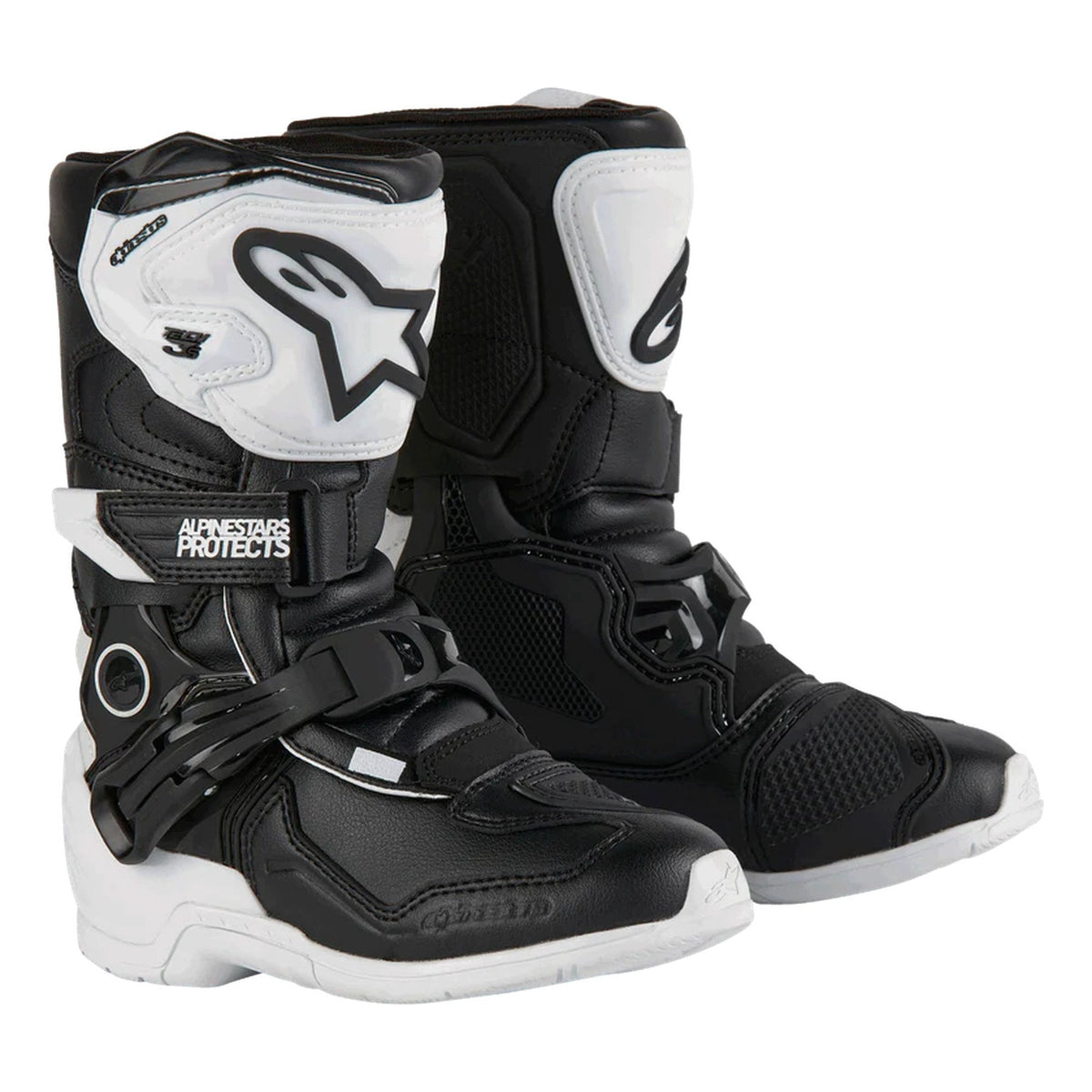 Alpinestars Bottes Tech 3s Barn Noir/Blanc - MxProStoreParts