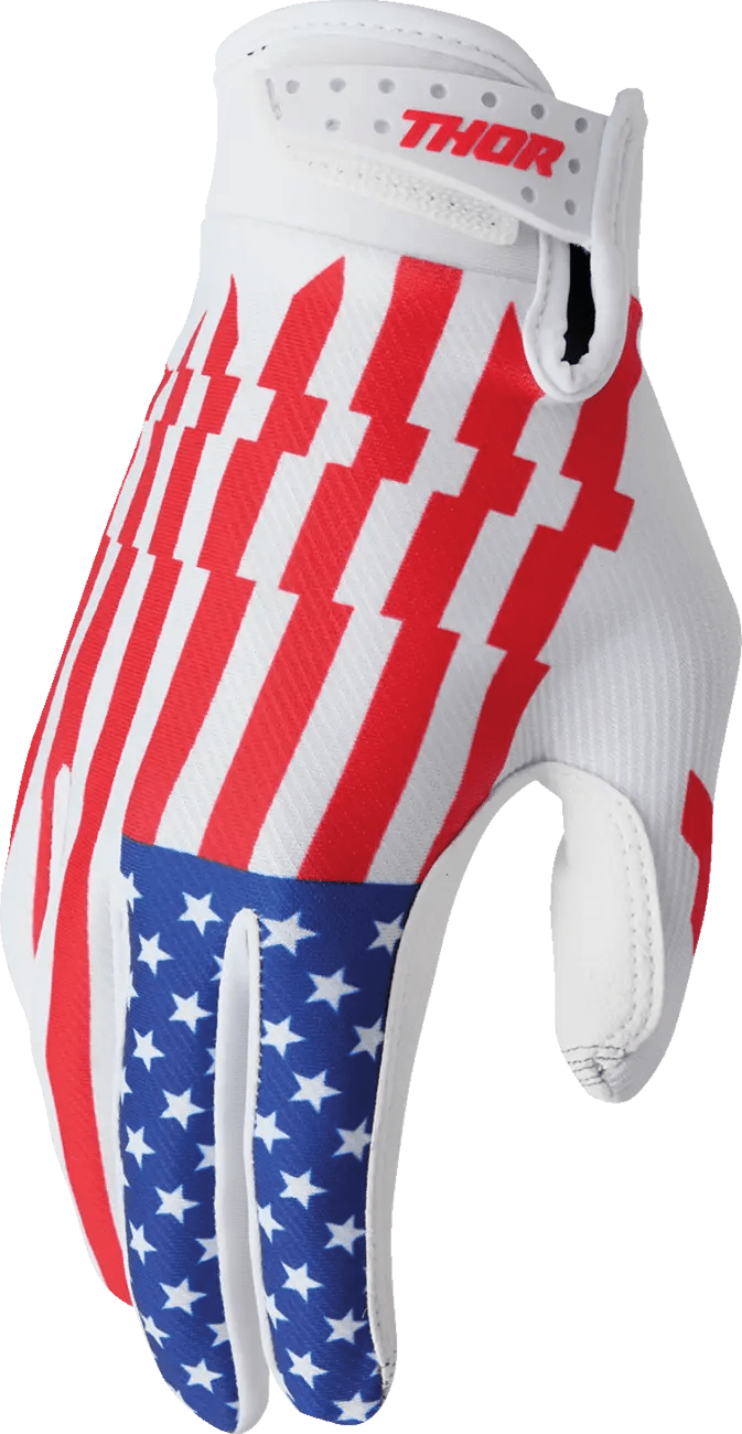 THOR Gants de cross Patriot Launchmode pour jeunes - MxProStoreParts