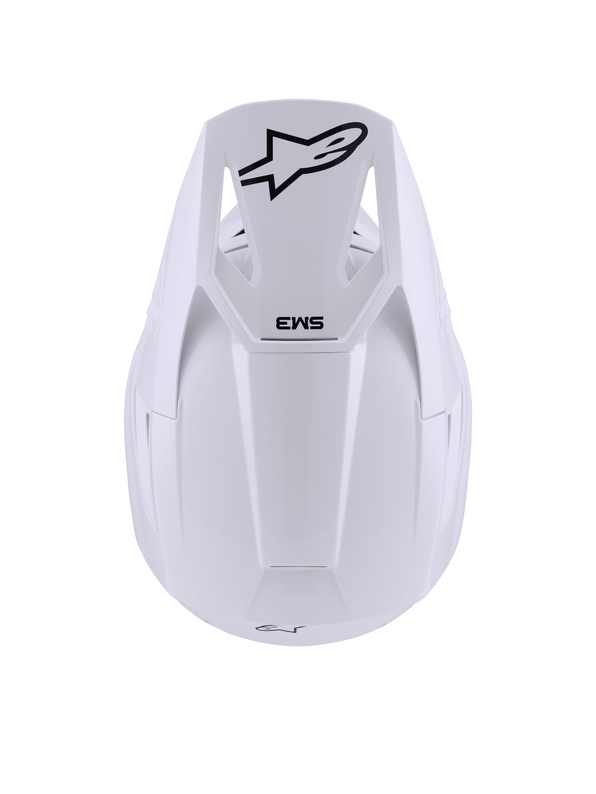 Alpinestars S-M3 Casco Sólido ECE 22.06 Blanco Brillante - MxProStoreParts