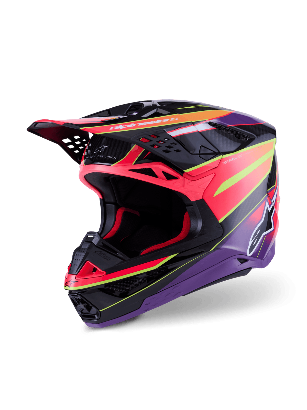 Alpinestars Supertech M10 Era Casque Carbon MIPS Rose Violet Fluo - MxProStoreParts