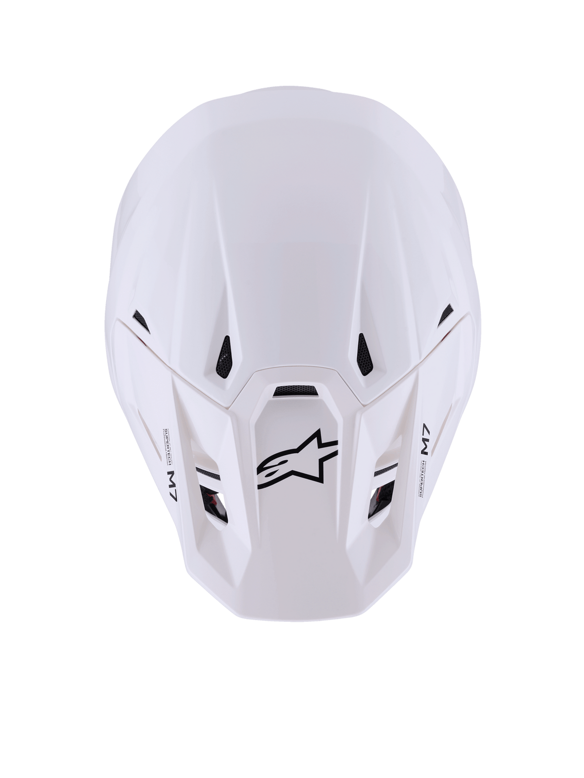 Alpinestars S-M7 Solid Off-Road Helmet Glossy White ECE 22.06 - MxProStoreParts