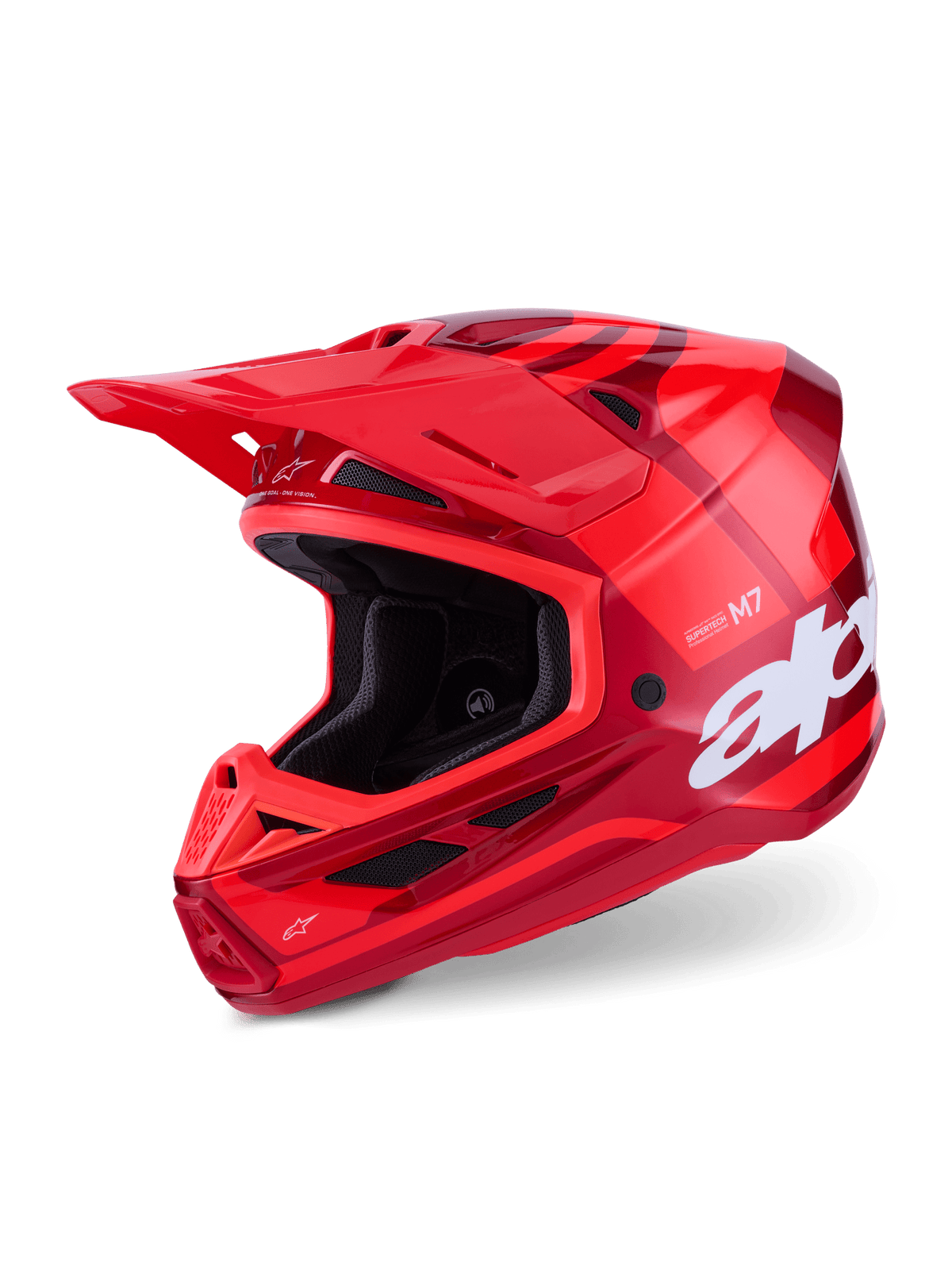 Alpinestars S-M7 Core Casco Off-Road ECE 22.06 Rojo Brillante - MxProStoreParts