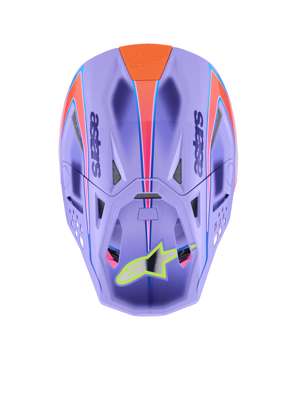 Alpinestars Supertech M10 Jett Lawrence Aerodynamic Purple-Pink-Yellow Helmet - MxProStoreParts