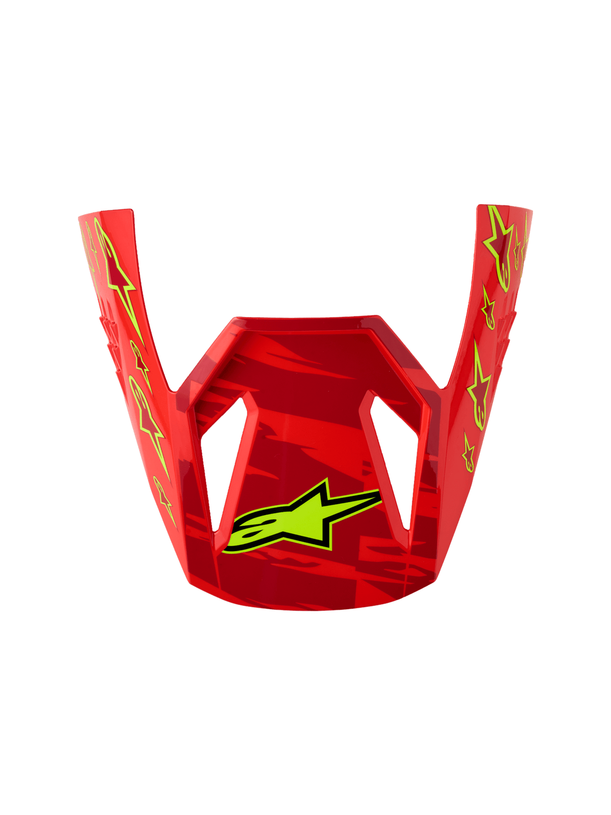 Alpinestars SM3 Jeune Falcon Vizier Rouge Fluo Blanc Bleu Jaune Fluo Brillant Taille Unique - MxProStoreParts