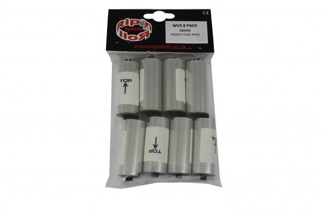 Rip N Roll Paquete de 8 rollos de repuesto Roll Off para RNR WVS MX / Gafas de cross Pro Grip XXL Vista de 48mm - MxProStoreParts