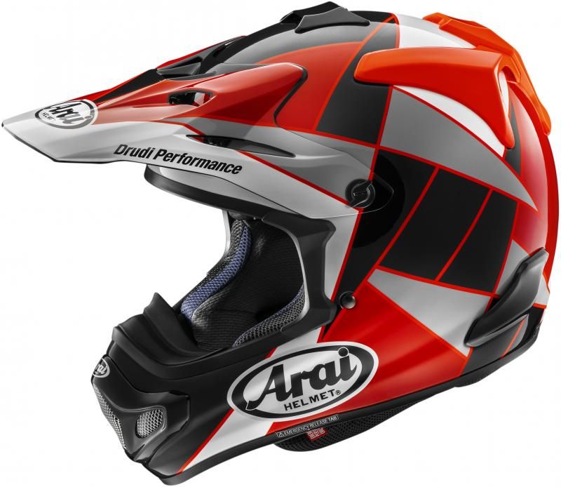 Arai MX-V EVO Casque de Cross Pic Rouge - MxProStoreParts