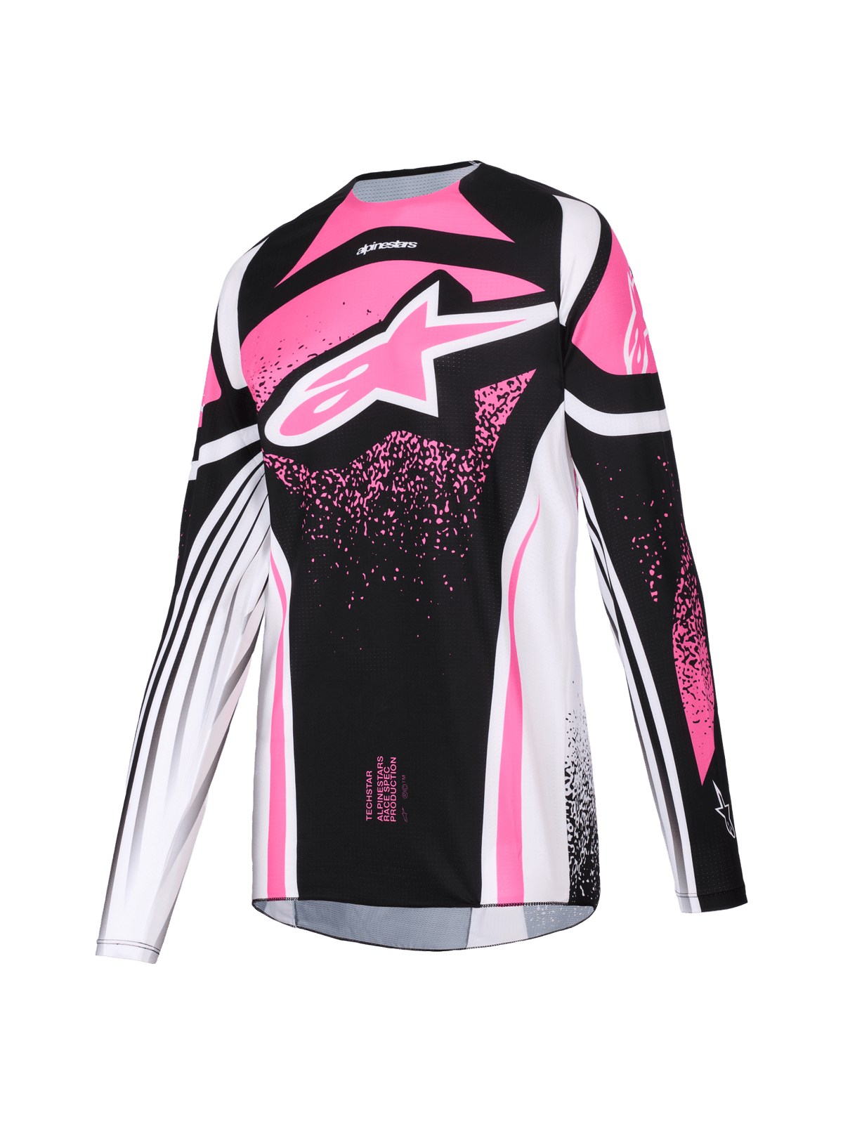 Alpinestars Stella Techstar Nomur Jersey 2026 – Zwart wit fuchsia - MxProStoreParts