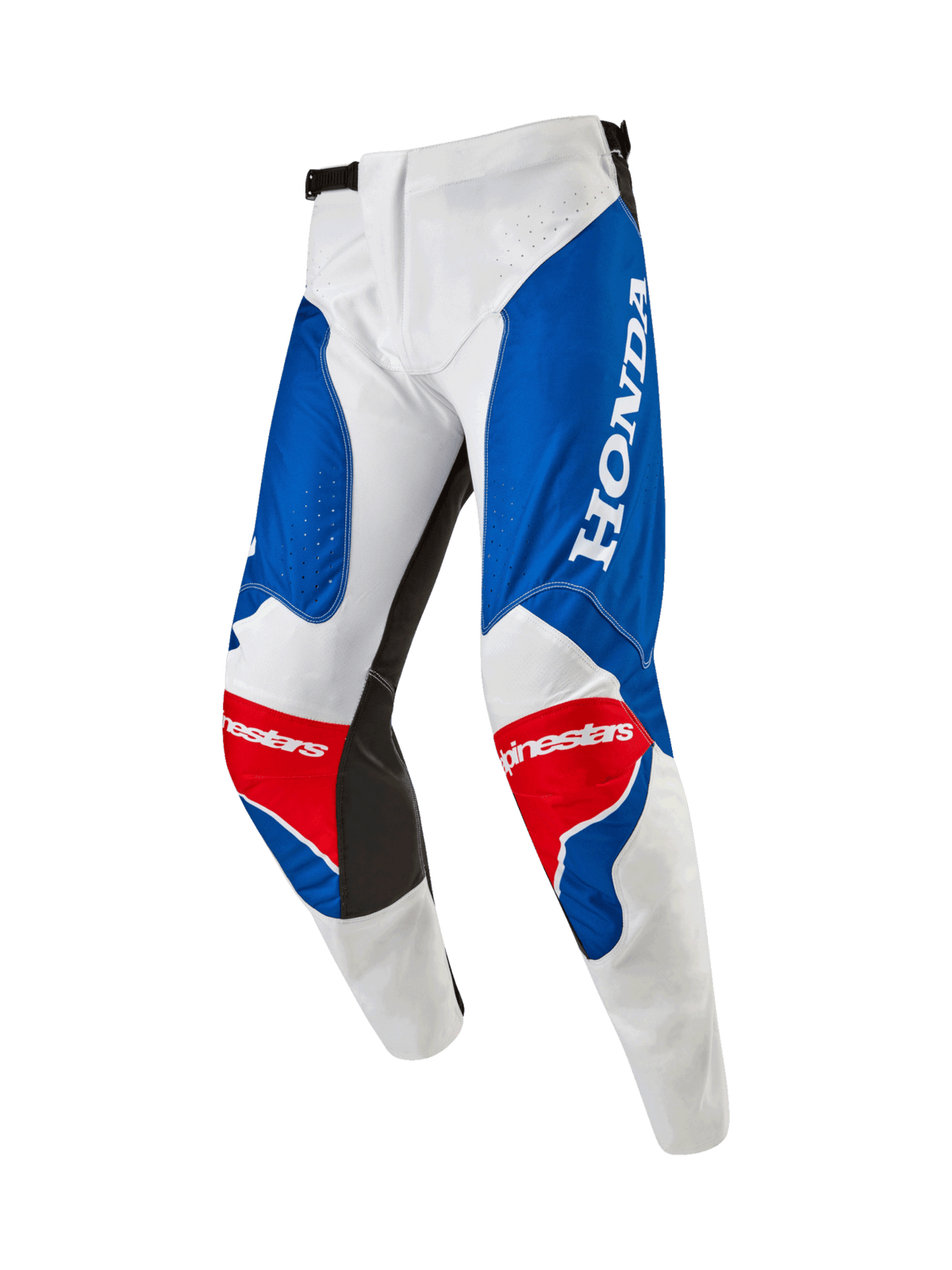 Alpinestars Honda Racer Iconic Pantalon – Blanc, bleu clair, rouge vif - MxProStoreParts