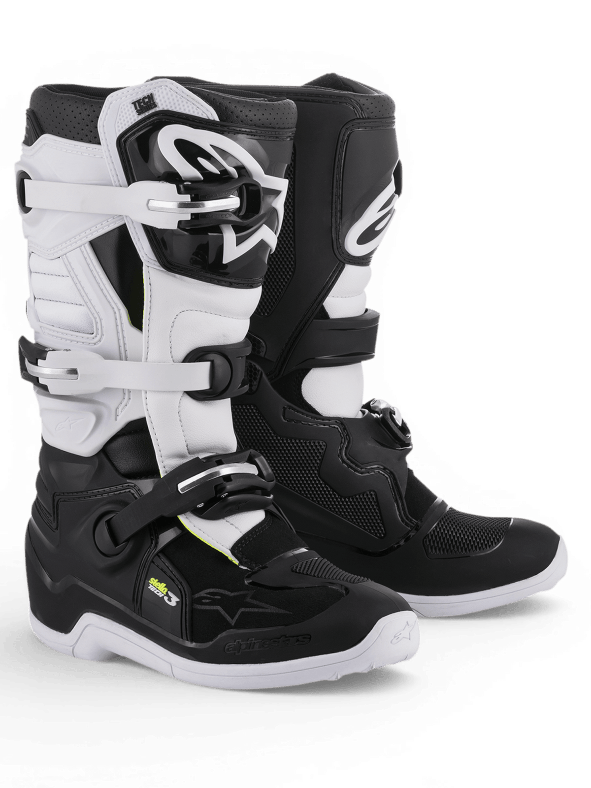 Alpinestars Stella Tech 3 Bottes – noir et blanc - MxProStoreParts