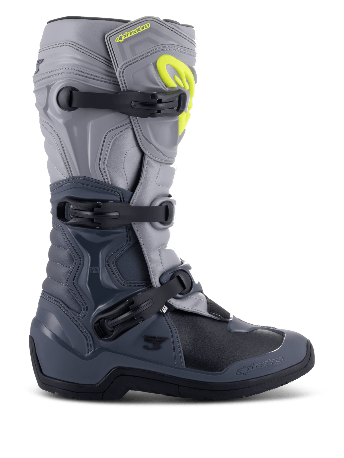 Alpinestars Tech 3 Botas – Gris oscuro gris claro negro - MxProStoreParts