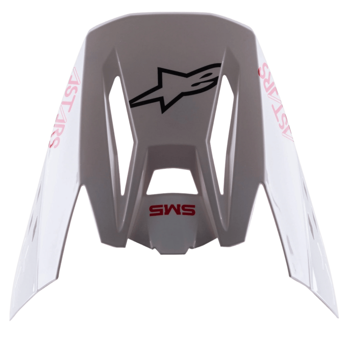 Alpinestars S-M5 Bond Vizier – Wit rood glanzend - MxProStoreParts