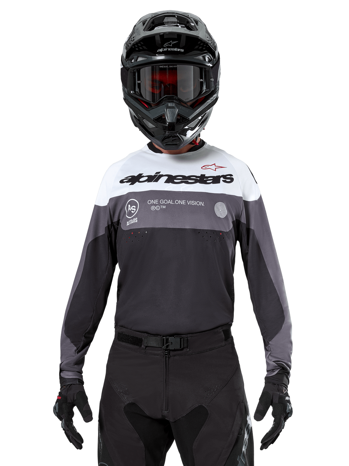 Alpinestars Pro-Dura Jersey – Zwart magneet wit - MxProStoreParts