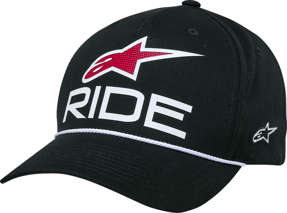 Alpinestars Ride Comp snapbackpet – zwart/wit - MxProStoreParts