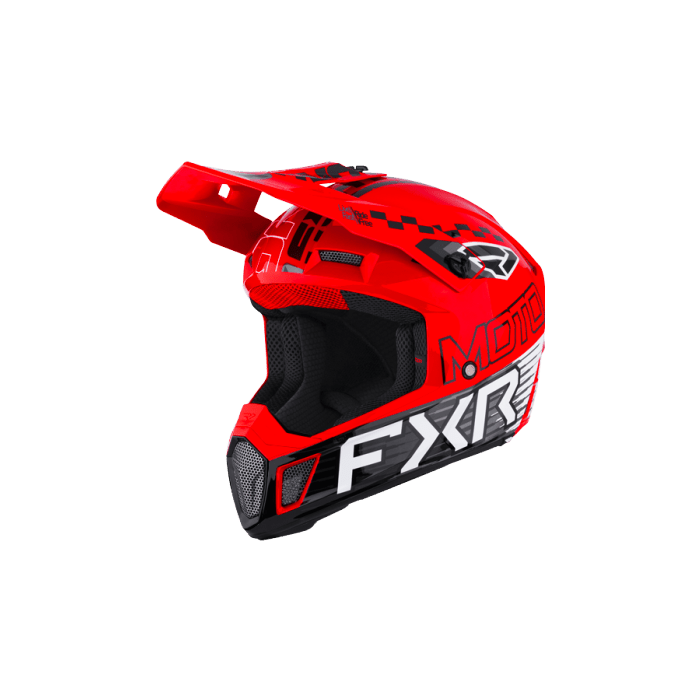 Casco MX FXR Clutch Race Div 26 Rojo - MxProStoreParts
