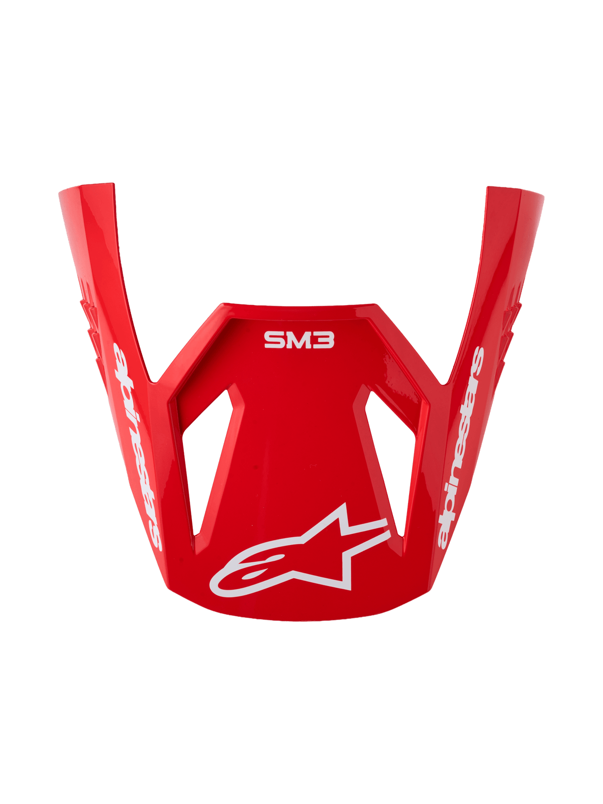 Alpinestars S-M3 Radium Vizier – Rojo, Rojo Flúo, Blanco Brillante - MxProStoreParts