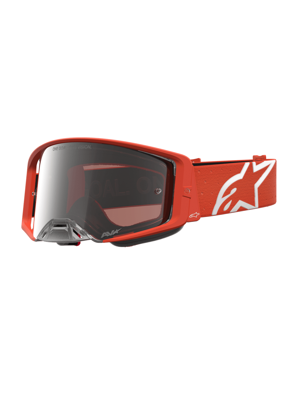 Alpinestars Supertech Vesta Cross Goggles – Orange Silver Mirror Silver - MxProStoreParts