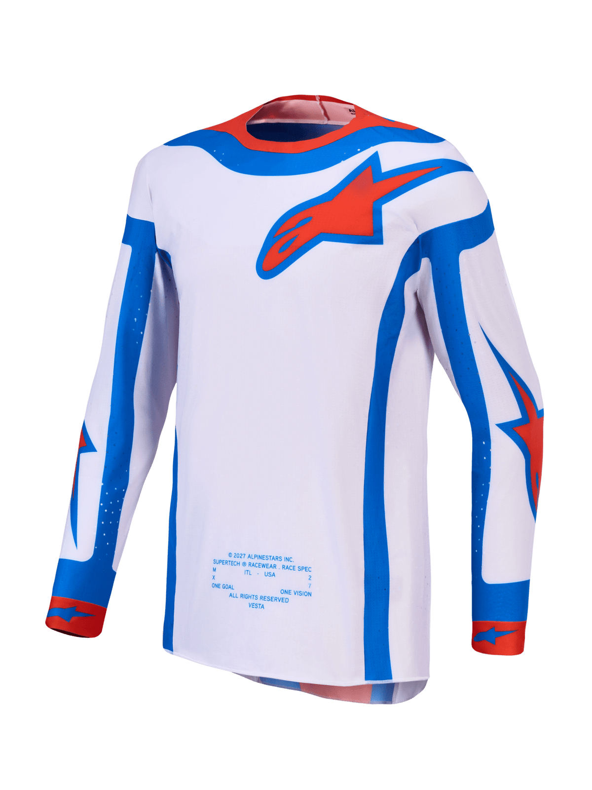 Alpinestars Supertech Vesta Jersey 2027 – Lila Claro Rojo Cardenal - MxProStoreParts
