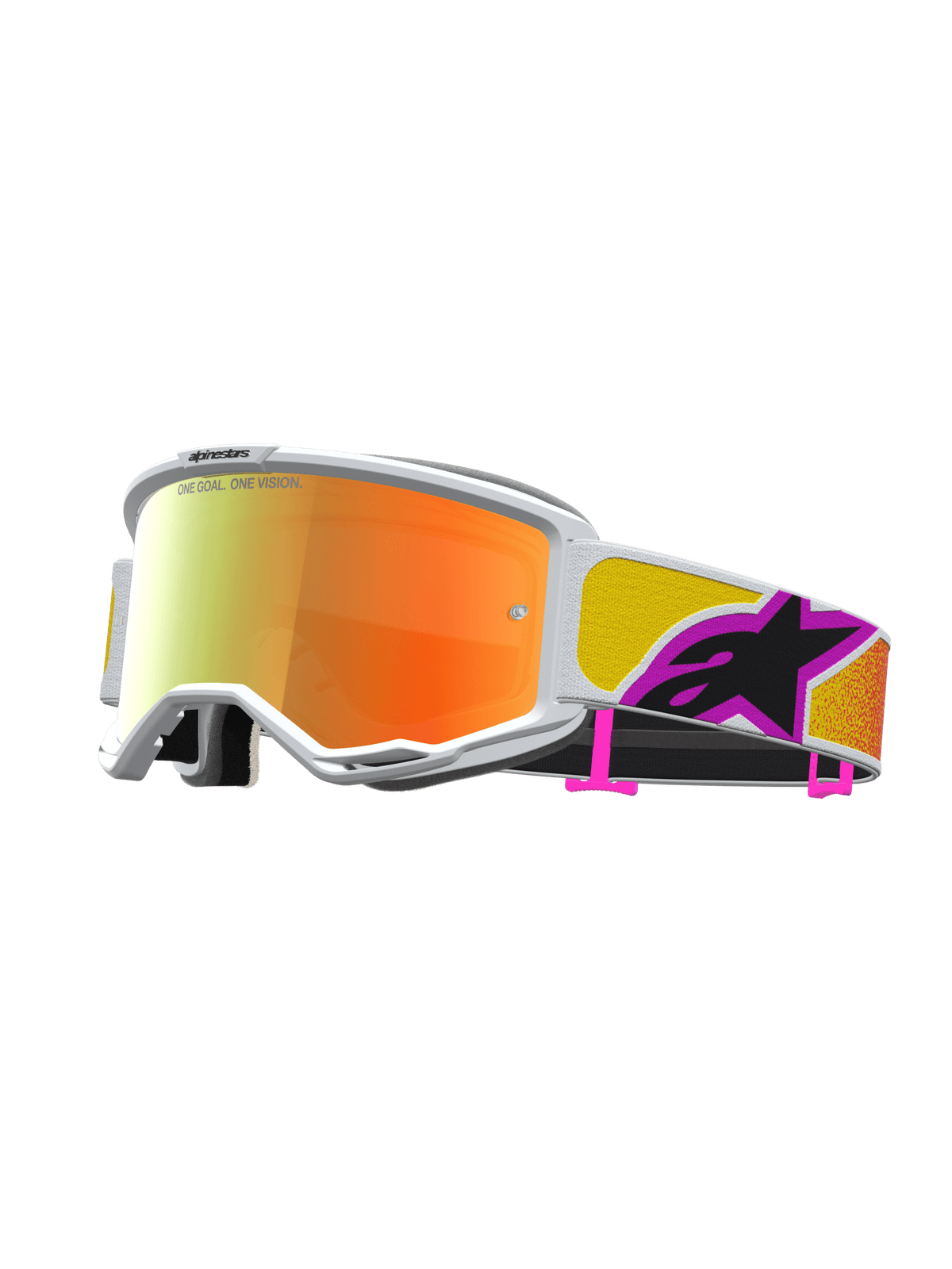 Gafa de Motocross Alpinestars Vision 5 Drag – Naranja Rojo Espejo Rojo - MxProStoreParts