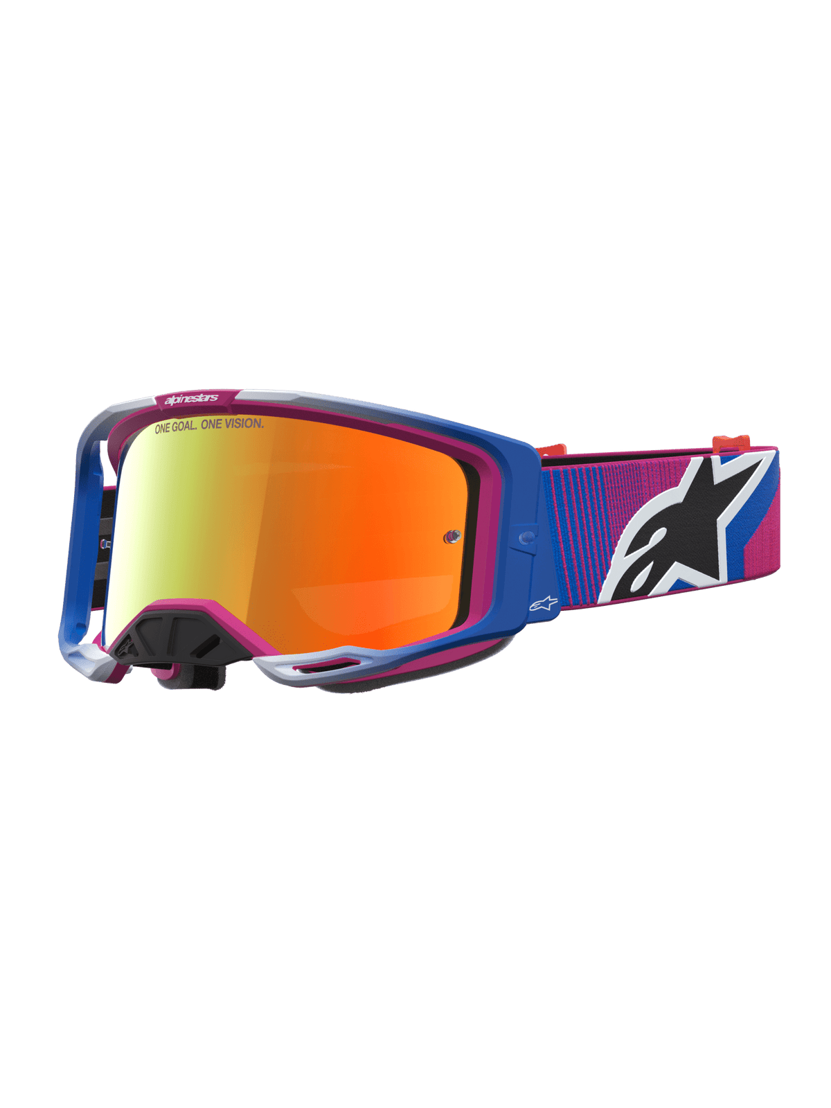 Alpinestars Vision 8 Maven Gafa de Cross – Rojo Fuego Negro Espejo Rojo - MxProStoreParts
