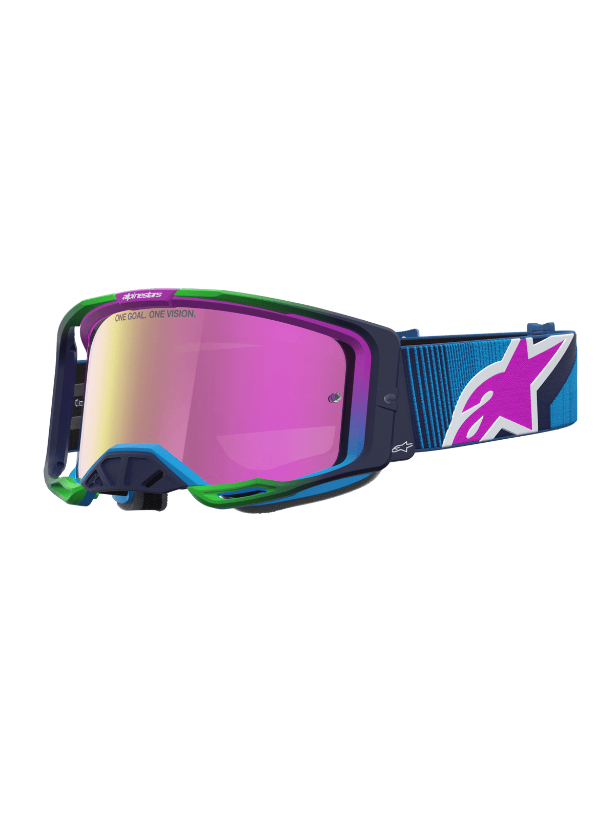 Alpinestars Vision 8 Maven Cross Goggles – Blithe Blue Purple Mirror Pink - MxProStoreParts