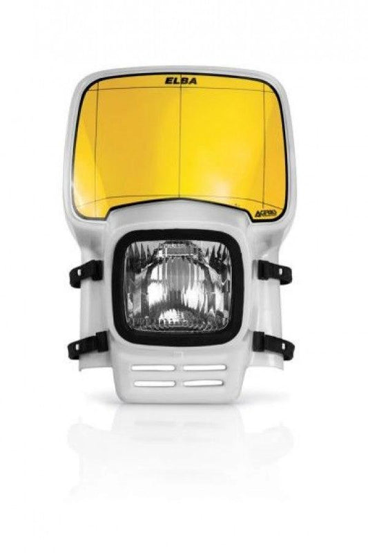 Acerbis Elba Headlight White / Yellow