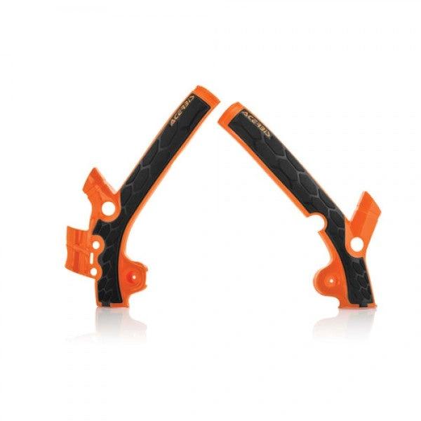 Protections de cadre Acerbis X-Grip orange / noir pour KTM SX 85 (depuis 2018) et Husqvarna TC 85 (depuis 2018) et Gas Gas MC 85 (2021) - MxProStoreParts