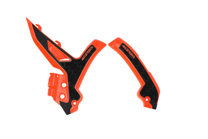 Acerbis X-Grip Protector de cuadro naranja/negro para KTM SX 125/250/300 2023-, SX-F 250/350/450 2023- y EXC/EXC-F 150/250/300/350/450/500 2024- - MxProStoreParts