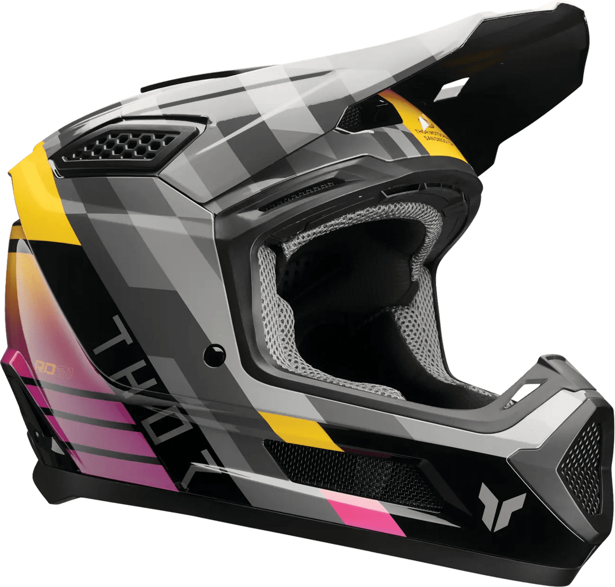 THOR Fleet Camber Casque Moto ERT Polycarbonate Noir - MxProStoreParts
