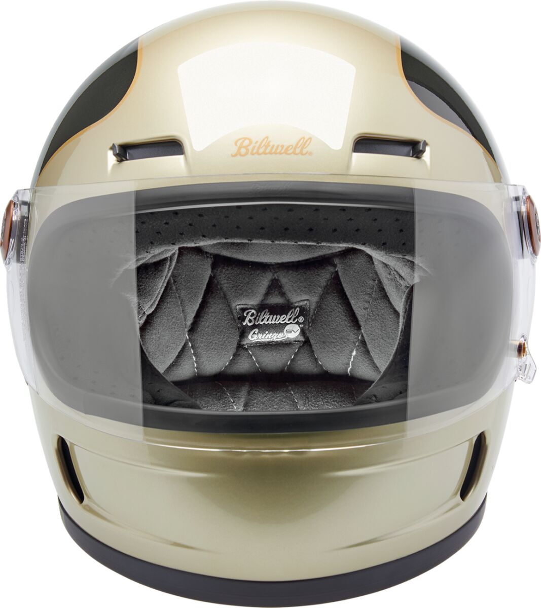 BILTWELL Gringo SV integraalhelm Champagne/Charcoal — maat L - MxProStoreParts