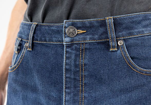 JOHN DOE Chester Mono motorjeans voor heren, blauw/indigo, maat 31/32 - MxProStoreParts