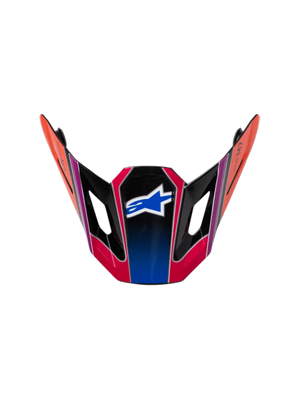 Alpinestars S-M7 ventilación del casco Fuse – Azul, púrpura y rosa brillante - MxProStoreParts