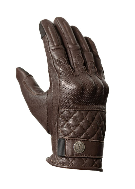 JOHN DOE Tracker leren herenhandschoenen bruin, maat M