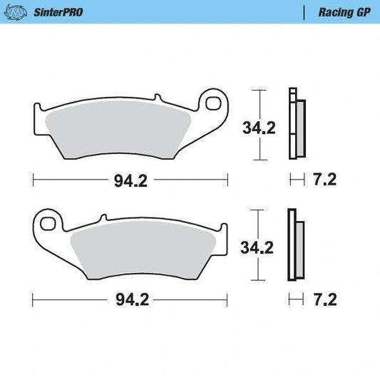 Moto Master pour les plaquettes de frein Sinter Pro Racing GP