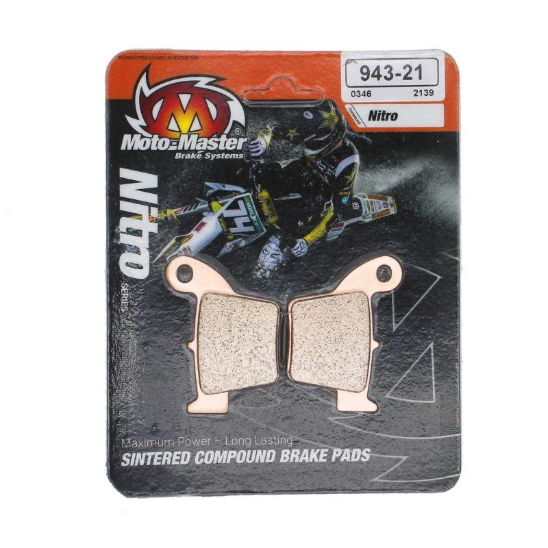 Moto Master Pastillas de freno traseras de metal sinterizado Nitro para Honda, TM 85 - MxProStoreParts