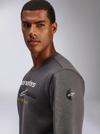 Alpinestars Fleece Bettern Crew Charcoal - MxProStoreParts