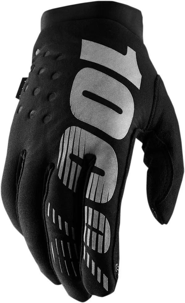 100% Brisker jeugdcrosshandschoenen grijs/zwart - MxProStoreParts
