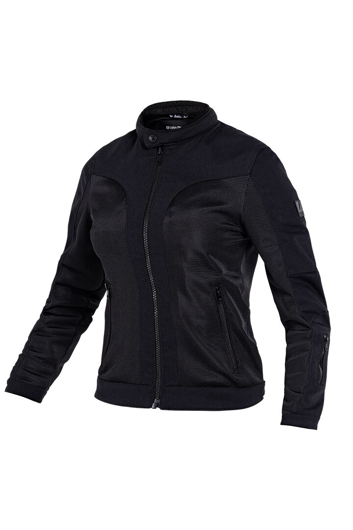 JOHN DOE Aero Mesh damesmotorjas zwart maat S - MxProStoreParts